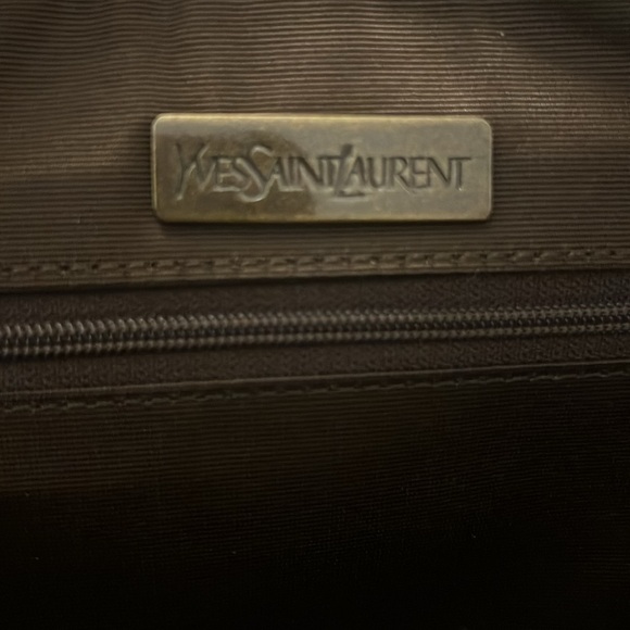 YSL Yves Saint Laurent Authentic Rare Suede Shoulder Bag Tan Unique - Picture 11 of 17